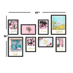 art street Brilliant White Engineered Wood Framed Art Print Set of 8 image 4