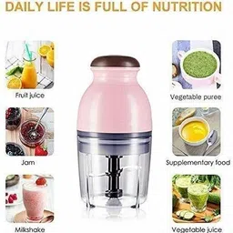 luxafare Capsule Cutter Quatre Mini Electric Multipurpose Food Chopper, Processor Unique Blender System Design Mixer, Meat Grinder, Crusher, Mincer 220 W Juicer Mixer Grinder image 3