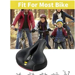 fcc racing Comfortable Bicycle Seat Memory Foam Bicycle Saddle and Wrench & Allen Key Combo Saddle image 3