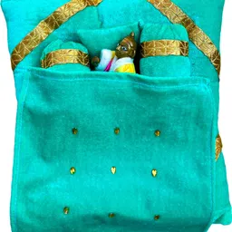 laddu gopal kanha ji LADDU GOPAL, BAL GOPAL THAKUR JI, KRISHNA JI, KANHA JI BED, WINTER SIZE 0-6 Dress image 2