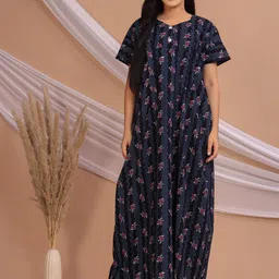 vardhana Women Maternity/Nursing Nighty-picture-17