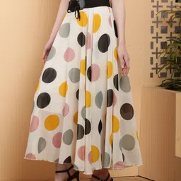 neoen Women Floral Print Flared Multicolor Skirt-picture-14
