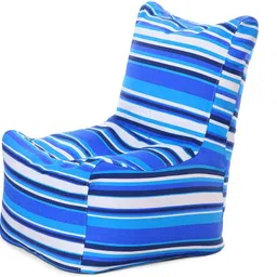 style homez Large CANVAS CLASSIC CHAIR, Cotton Stripes Printed Bean Bag Chair With Bean Filling-picture-29