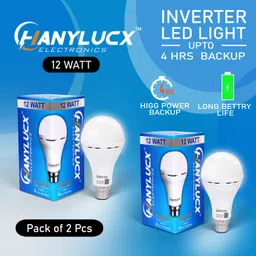 hanylucx 12 W Inverter Standard B22 LED Bulb image 3