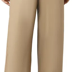 aurelia Women Relaxed Gold Viscose Rayon Trousers image 2