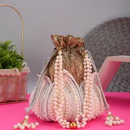 DRASTR Embellished Potli Bag Clutch image 1