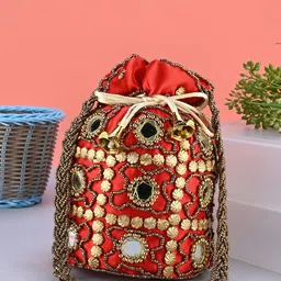 DRASTR Embroidered Potli Bag Clutch image 1