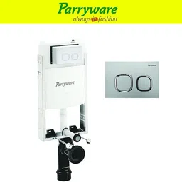 parryware Half Frame Concealed Cistern with Flush plate set of 1 pic 200 Dual Flush Tank image 1