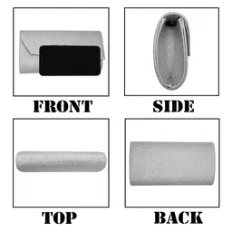 JENNA Shoulder Strap Embellished Purse Clutch image 5