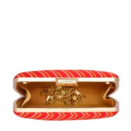 ARTKLIM Women Printed Fabric Shoulder Strap Box Clutch image 5