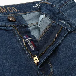 u.s. polo assn. denim co. U S Polo Assn Denim Co Men Blue Slim Fit Light Fade Stretchable Jeans image 5