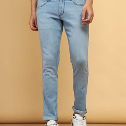 Wrangler Men Skanders Clean Look Slim Fit Low-Rise Cotton Stretchable Jeans-picture-40
