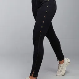 DOLCE CRUDO Women Skinny Fit High-Rise Clean Look Stretchable Jeans-picture-33