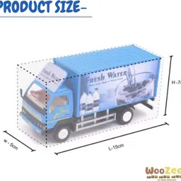 woozee MINIATURE MART-FRESH WATER CARRIER TRUCK Pull Back Action Toy For Kids image 4