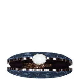 ARTKLIM Geometric Zari Embroidered Box Clutch image 4