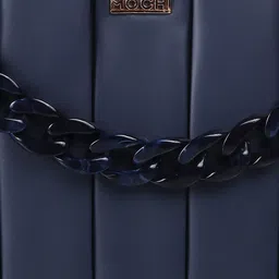 Mochi Navy Blue Structured Handheld Bag image 5