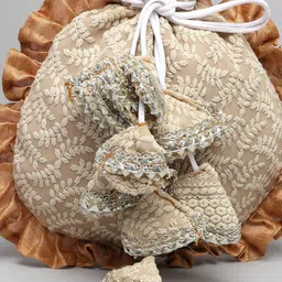 Dhrohar Embroidered Potli Clutch image 3