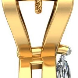 avsar BIS Hallmark AVP640YB 14kt Cubic Zirconia Yellow Gold Pendant image 2