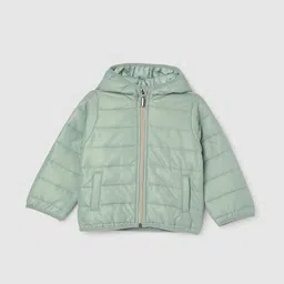 max Infants Girls Hooded Puffer Jacket-image-12