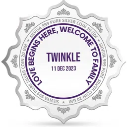 silviya BIS Hallmarked Personallized New Bride Welcome (BHW-1-20G1023) S 999 20 g Silver Coin-picture-46