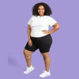 kikwit Pack of 2 Solid Women Black Cycling Shorts image 3