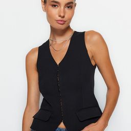 Trendyol V-Neck Casual Waistcoat-picture-32