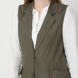 Vero Moda Single-Breasted Sleeveless Blazer image 2