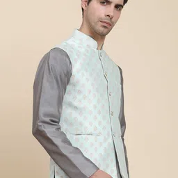 Aanys Culture Printed Nehru Jacket image 3