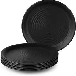 pearlcraft Plastic Wave Full Plate 10.5 Inch | Stylish Full Plate for Daily Use Dinner Plate-picture-23