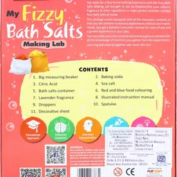 eksploe My Fizzy Bath Salt Making Lab For Kids Science Experiment Kit Ages 8-14 image 3