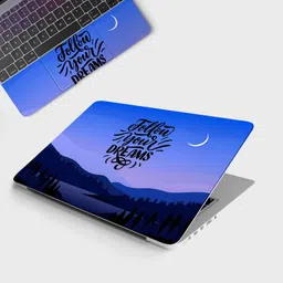 Yuckquee follow your dreams Full Body Vinyl Laptop Skin 17.3" P-1 Vinyl Laptop Skin Compatible for 17.3 inch image 2