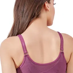 maroon Women Everyday Non Padded Bra image 2