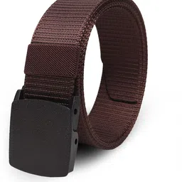 loopa Men Casual Brown Nylon Belt-picture-10