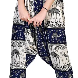 narnari Printed Rayon Women Harem Pants image 5