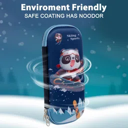 givni mart China Sport Nature Art Canvas Pencil Box image 4