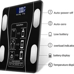 PN-AUK Smart Bluetooth Weight Machine 18 Body Composition Sync with Fitness Mobile App Weighing Scale image 3