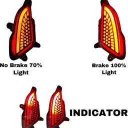 rohaneshop Grand i10 Nios Matrix Reflector with Indicator 3 Function Car Reflector Light image 3