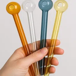 wishingbell natural Borosilicate Glass Outside Fitting Hookah Mouth Tip-picture-47