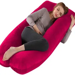 Microfibre Pregnancy Pillow Pack of 1 Solid-image-36