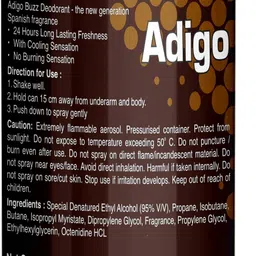 adigo BUZZ CASUAL Deodorant Spray - For Men image 2