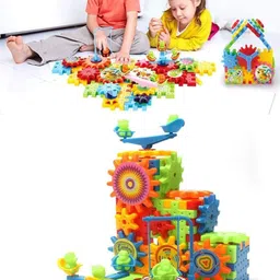 kidoyz 81 Pcs Gear Building Blocks Bricks Gear Building Block Toy Sets image 4