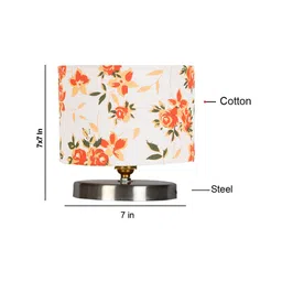 new era Multicolor Cotton table lamp with Steel Base -30 image 3