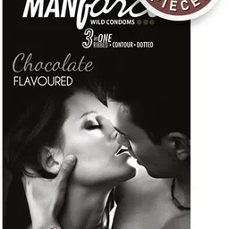 manforce Wild 3 in 1, Chocolate Flavoured Condom image 2