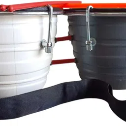 akshar tabla mart Special for Kids Tabla Dholak Bongo Style Musical Instrument Acoustic 2 Drum Kit Set image 2