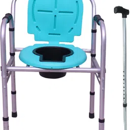 coredeal Commode Chair for unisex/ADULT Comfortable Safe chair Commode Chair image 2