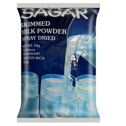 konfiz Amul Sagar Skimmed Milk Powder | Perfect for Tea & Coffee and Everyday Use | 1 Kg (Pouch) image 1