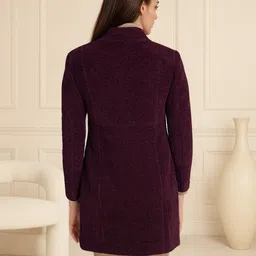 mast & harbour Polyester Solid Coat For Women image 3