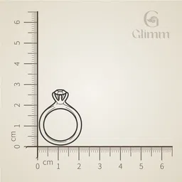 glimm jewel GL-R22 Pure Solitaire, Adjustable Size 5/6/7 Perfect for Girls, Jewelry Kit, 925 Sterling Silver Rhodium Plated Ring image 4
