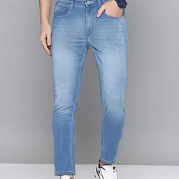 flying machine Men Relaxed Fit Mid Rise Blue Jeans-picture-11