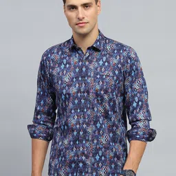 monte carlo Men Regular Fit Printed Spread Collar Casual Shirt-picture-13